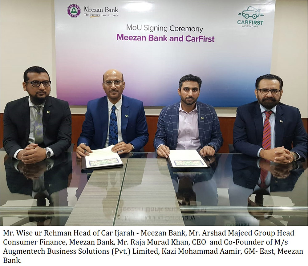 Meezan Bank and CarFirst Enter into Strategic Alliance for Providing Shariah-Compliant Financing to CarFirst Customers 1